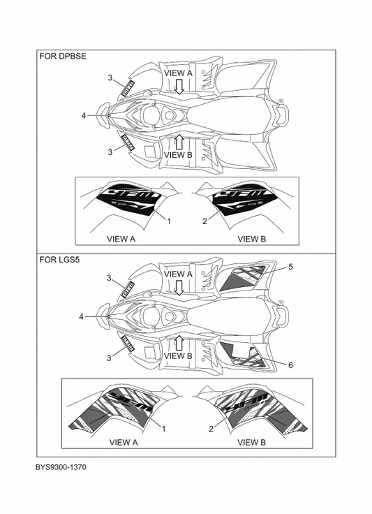 Yamaha BYS-F137P-30 Graphic 2 — shown on the Graphics parts diagram