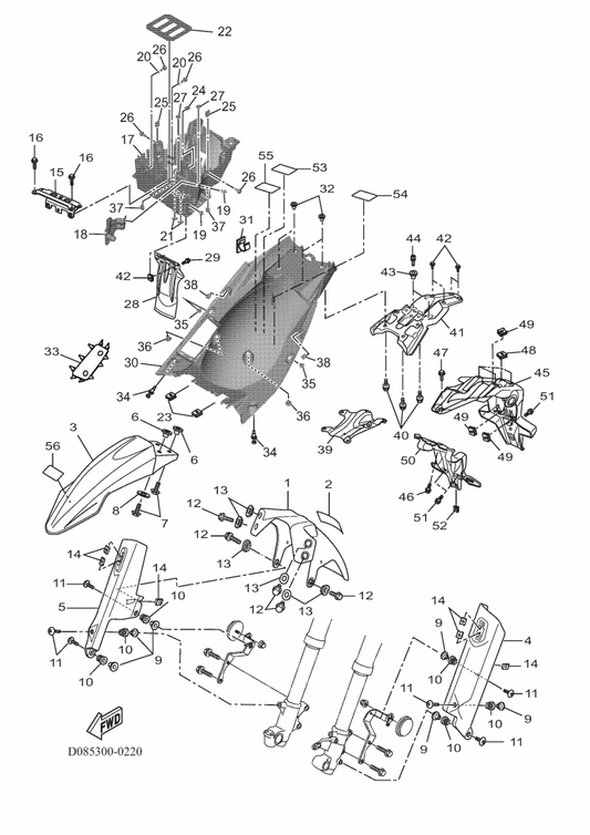 Yamaha 17D-21749-00 . Collar — shown on the Fender parts diagram