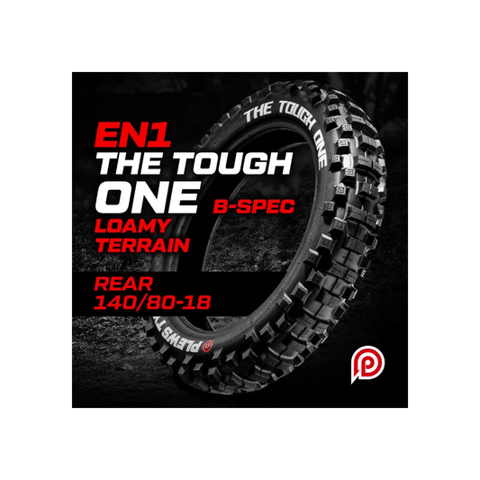 PLEWS TYRES EN1 EXTREME THE TOUGH ONE Spec B Rear (+15 mm grips)- 140 / 80 – 18