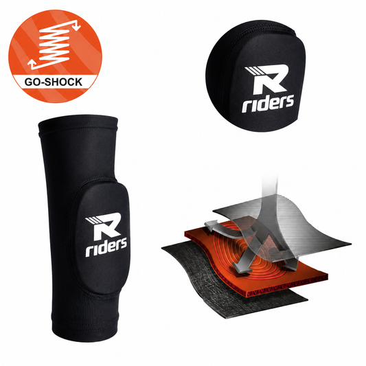 Elbow pads go shock