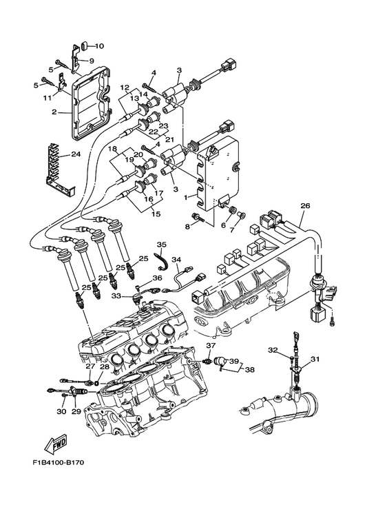 Yamaha 94702-00409 Plug, Spark (Ngk Cr9Eb) — shown on the Electrical 2 parts diagram