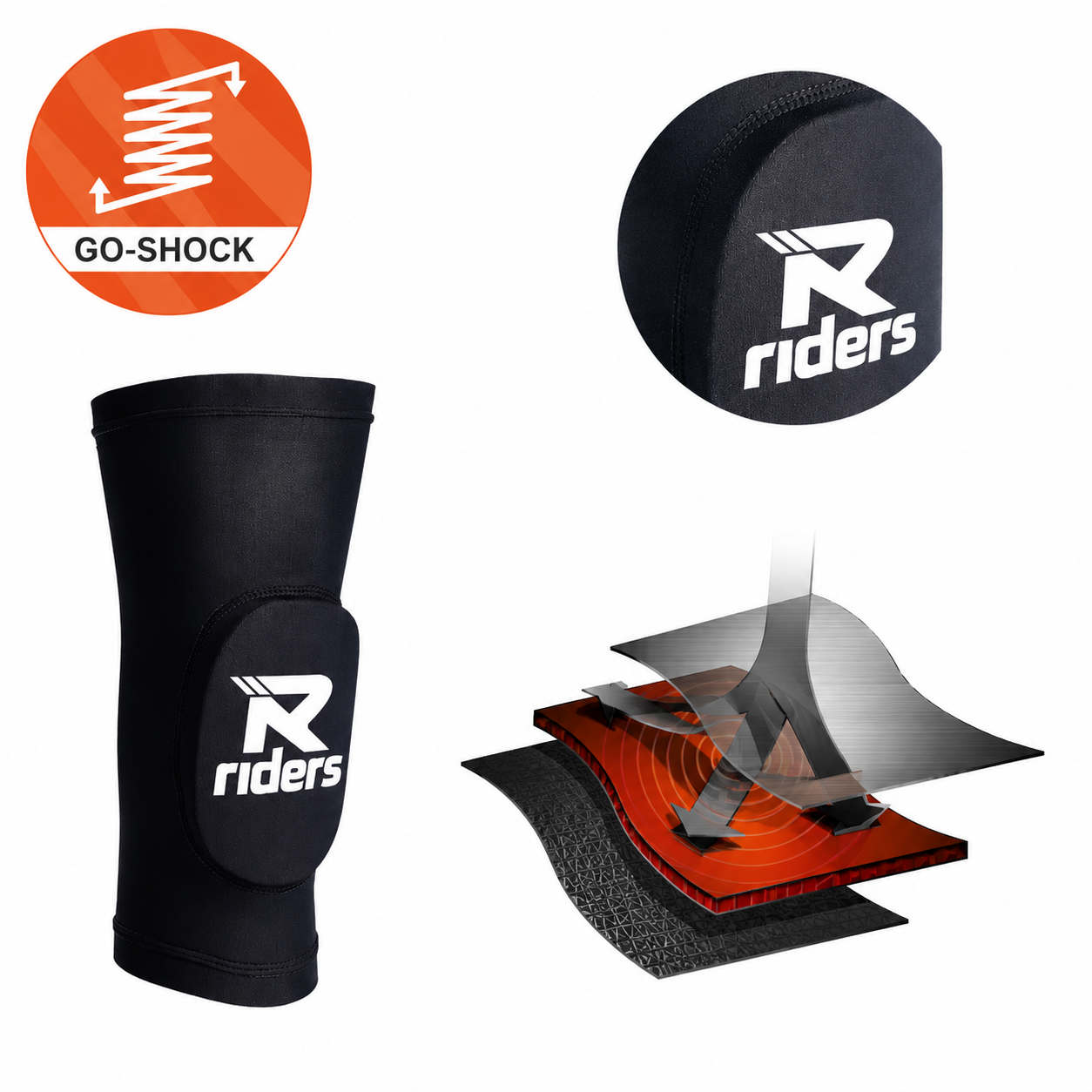 Knee pads go shock