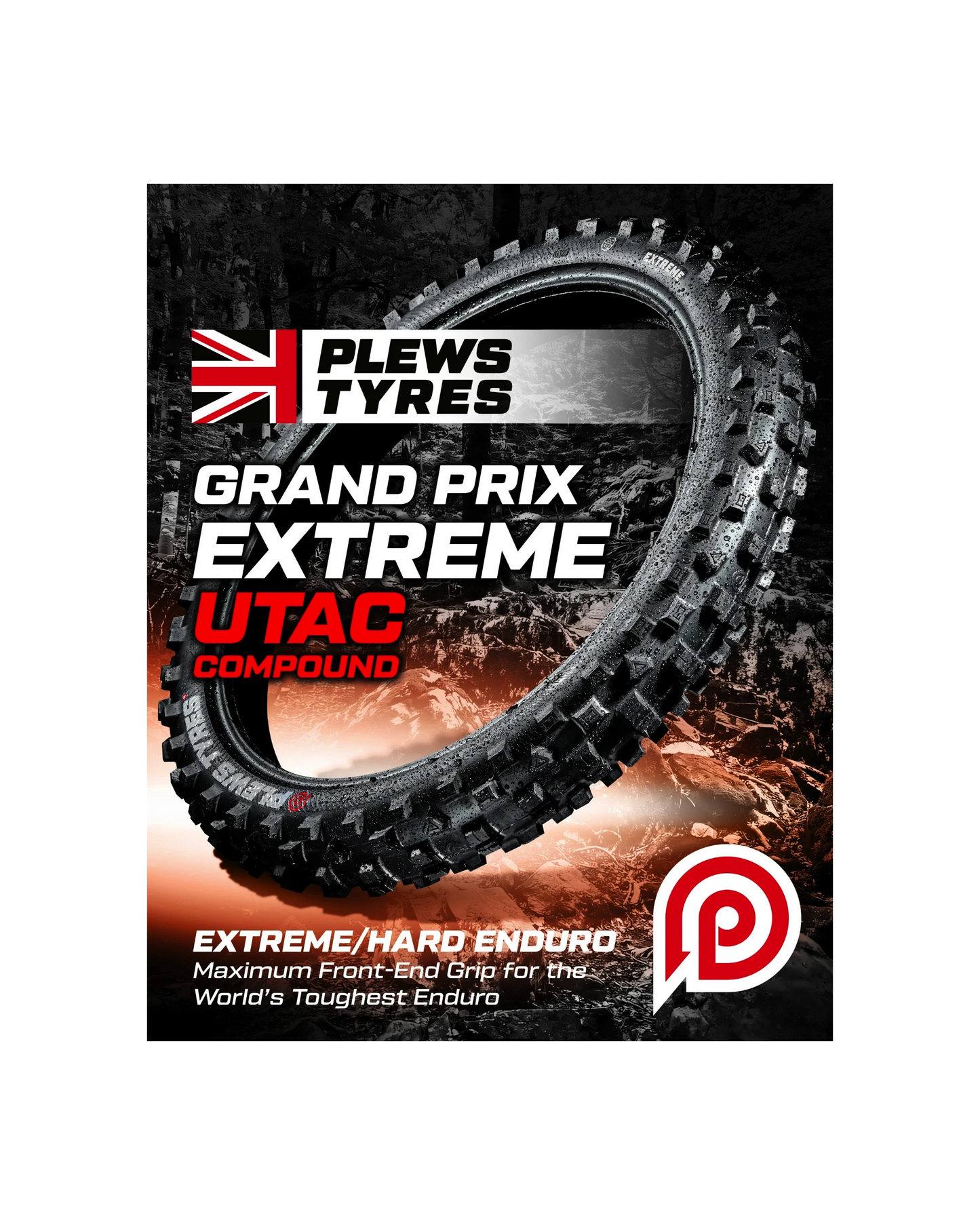 PLEWS TYRES EN1 Extreme ENDURO GRAND PRIX Front - 90 / 100 – 21