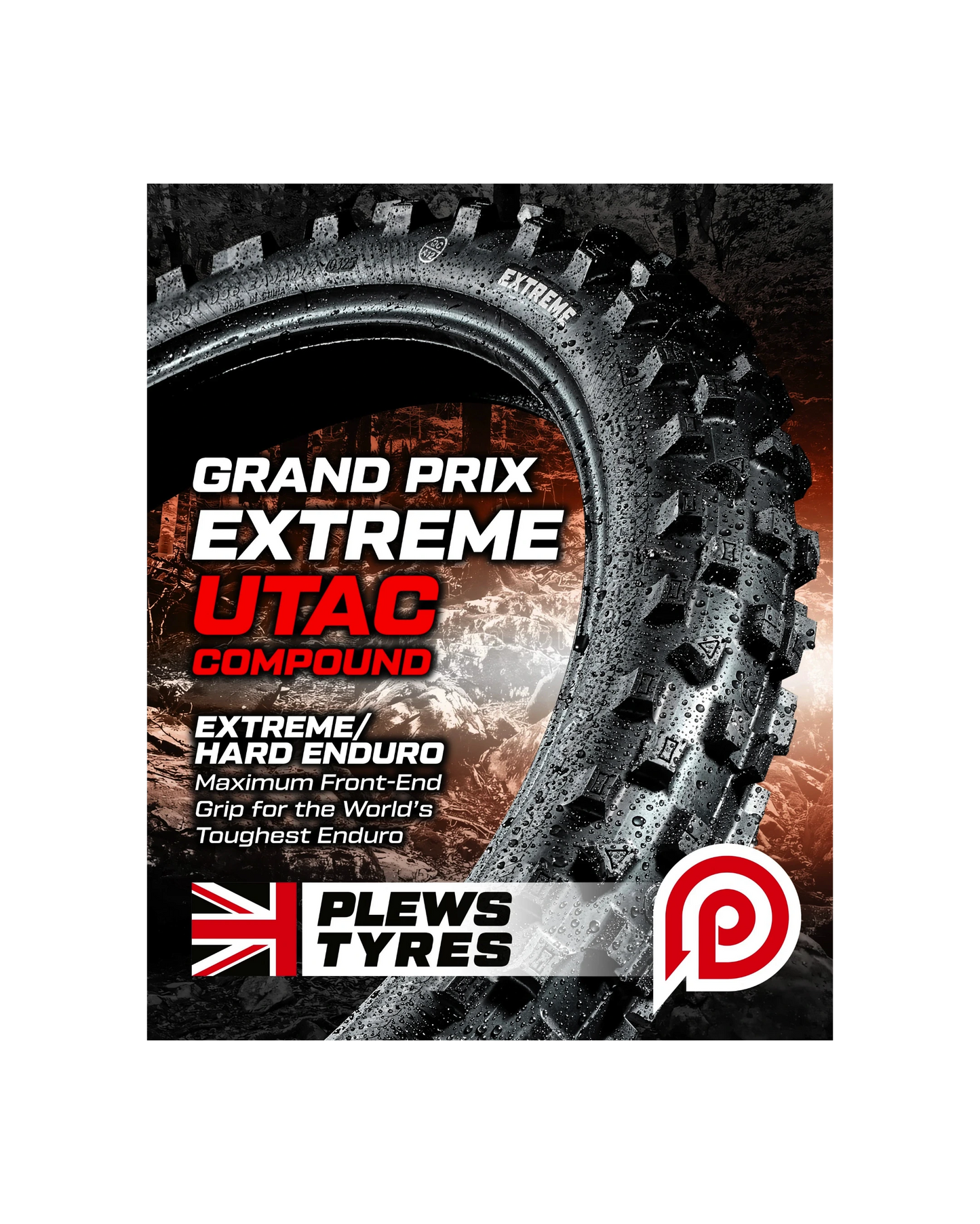 PLEWS TYRES EN1 Extreme ENDURO GRAND PRIX Front - 90 / 100 – 21