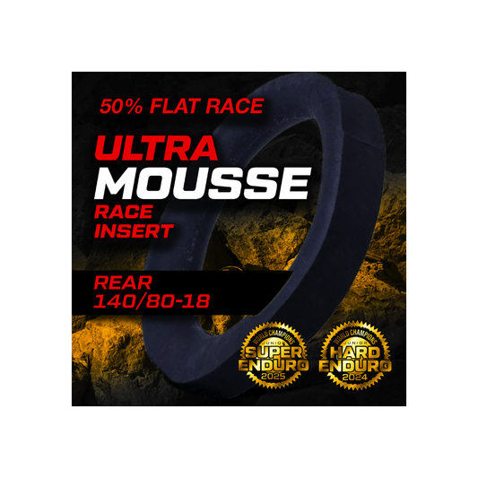 Plews Tyres Ultra Mousse Rear - 140 / 80 – 18 Factory Extreme Flat Race 50%