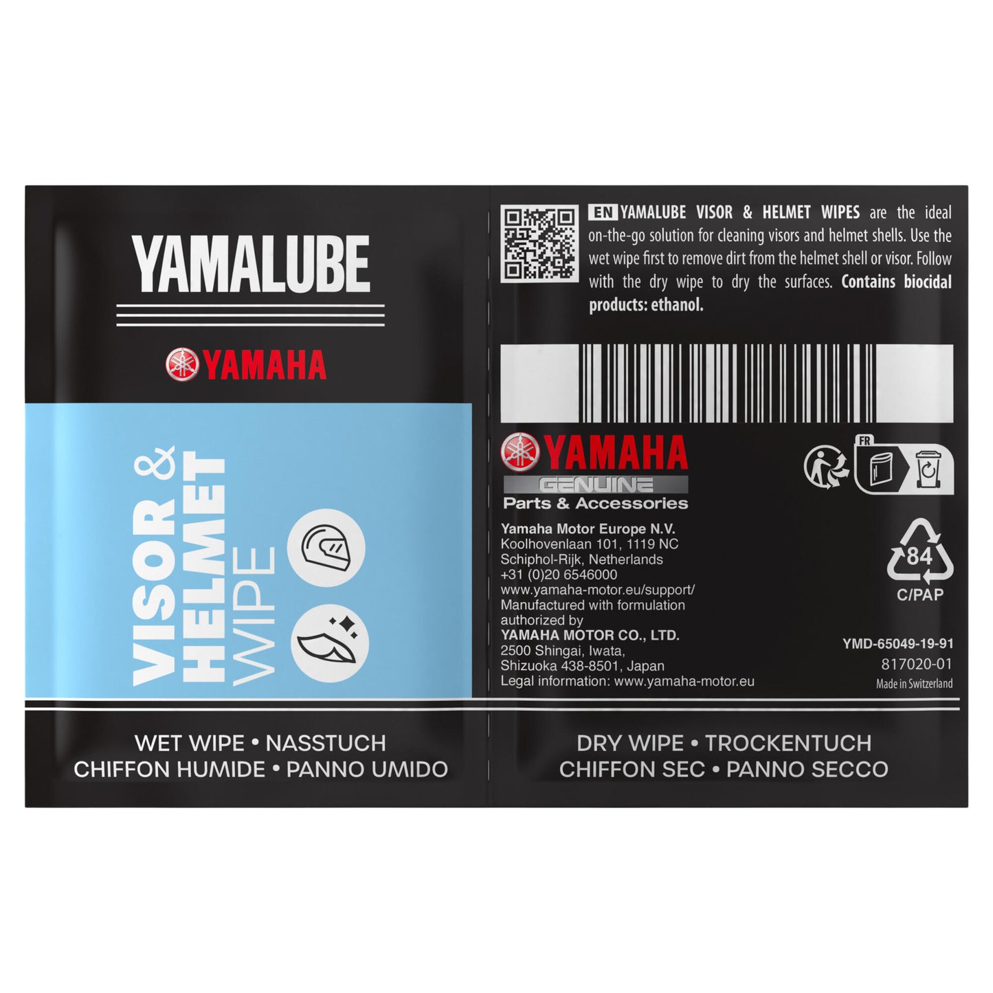 Visor & Helmet Wipes