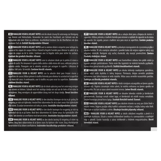 Visor & Helmet Wipes