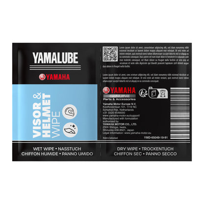 Yamalube Visor & Helmet Wipes Display Box (Pc Of 72)