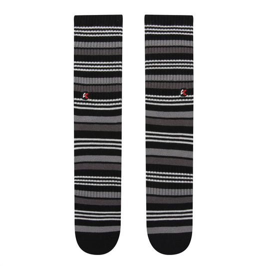 Black Stripe Crew Sock