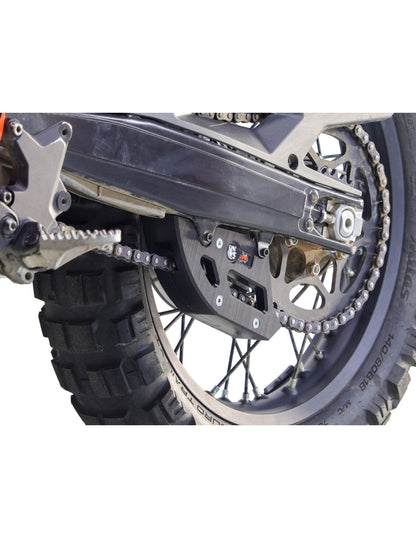 Black chain guide in UHMW plastic for KTM 390 Adventure R et 390 Enduro R