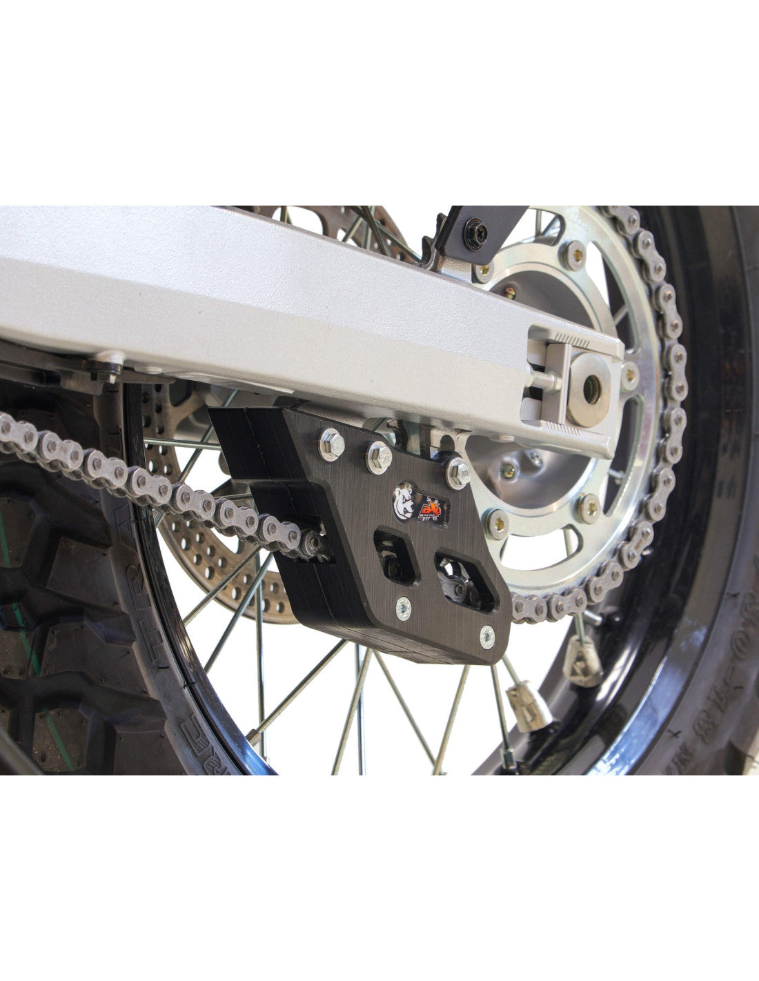 Black chain guide in UHMW plastic for Suzuki DR-Z4S