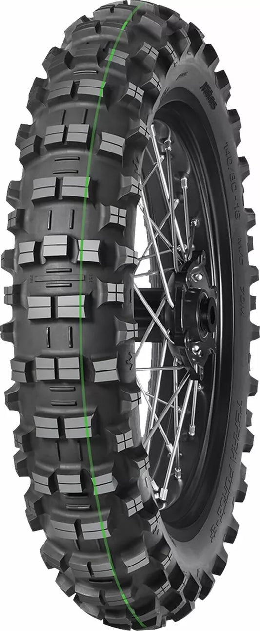 Mitas REAR Terra Force EF Super Light Single Green 140/80-18 FIM tyre Mitas REAR Terra Force Single Green 140/80-18 EF Super Light FIM Tyre