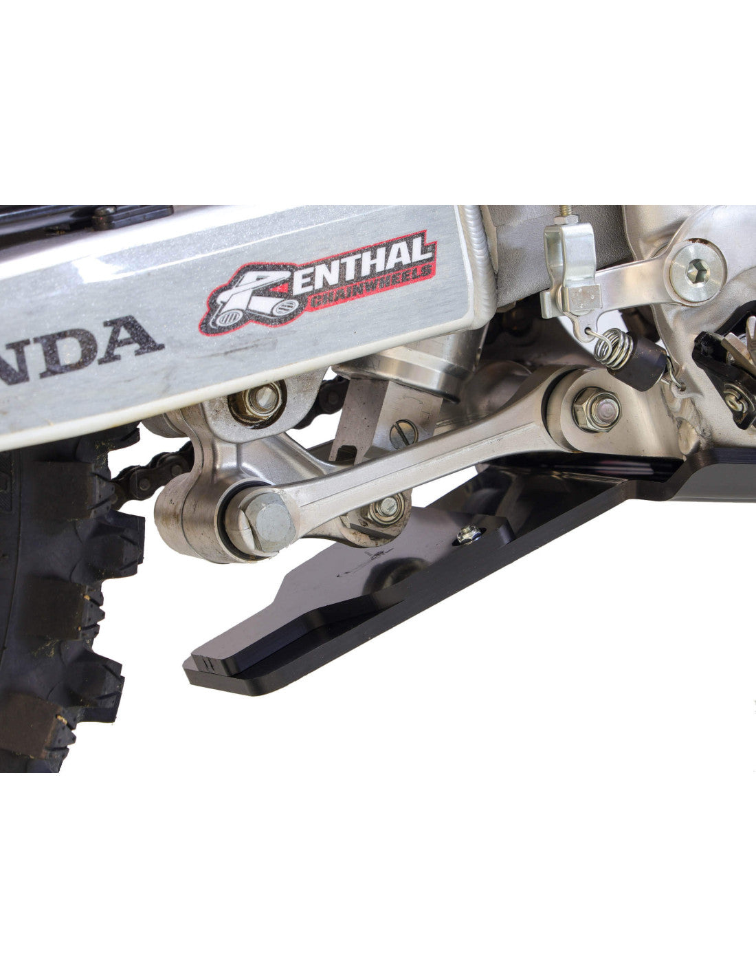Hard enduro skid plate Honda CRF450R / CRF450RX with linkage guard ( 2025 - 2026 ) - Black