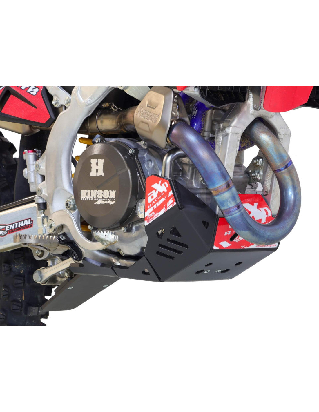 Hard enduro skid plate Honda CRF450R / CRF450RX with linkage guard ( 2025 - 2026 ) - Black