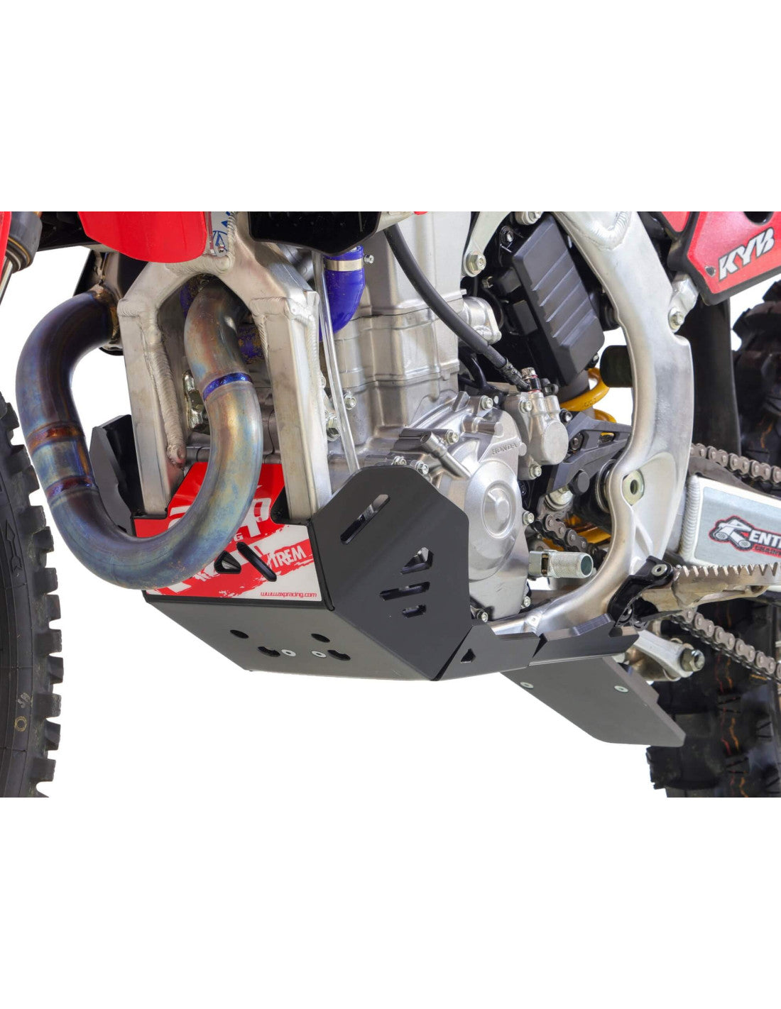 Hard enduro skid plate Honda CRF450R / CRF450RX with linkage guard ( 2025 - 2026 ) - Black