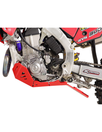 Hard enduro skid plate Honda CRF450R / CRF450RX with linkage guard ( 2025 - 2026 ) - Red
