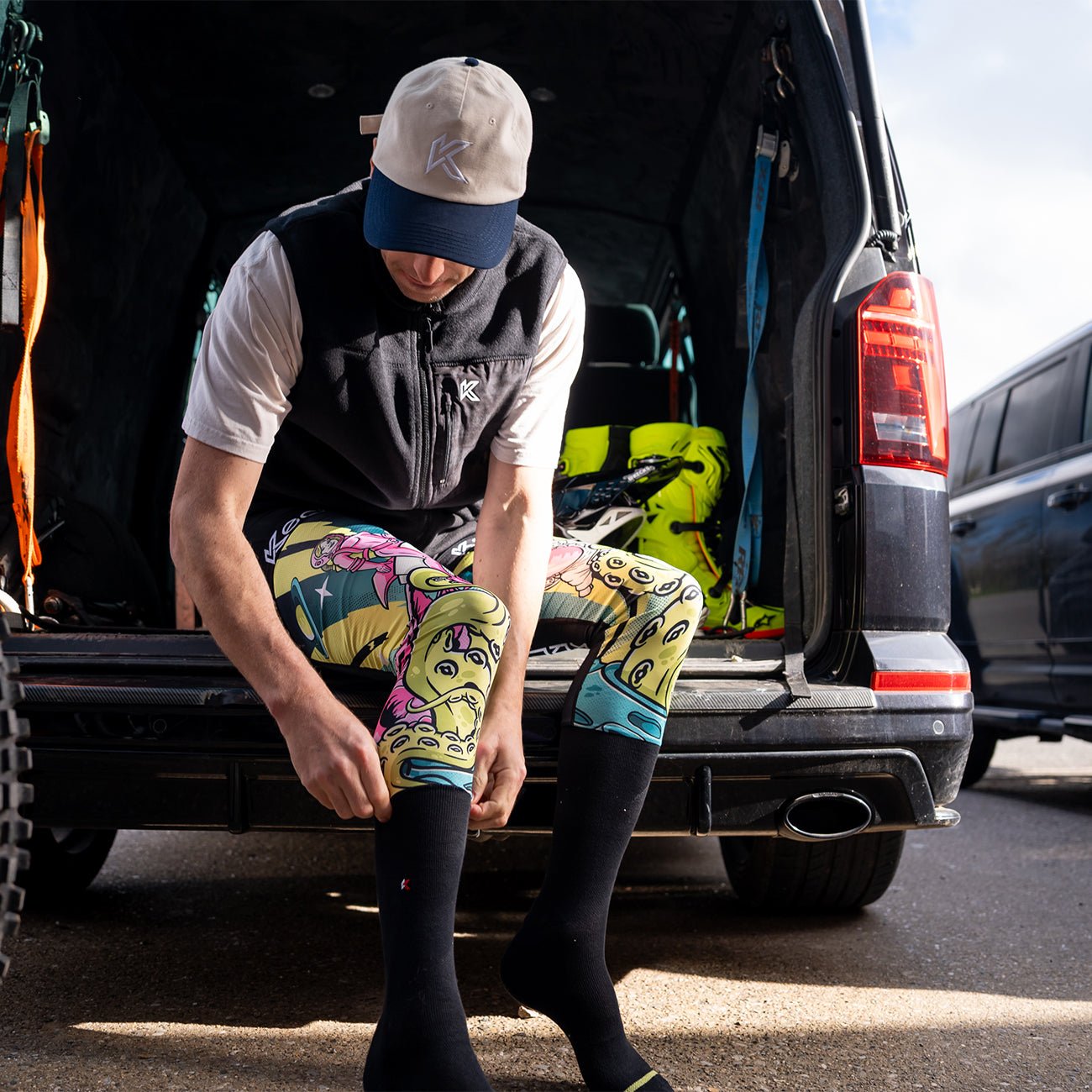 Invaders Moto Sock