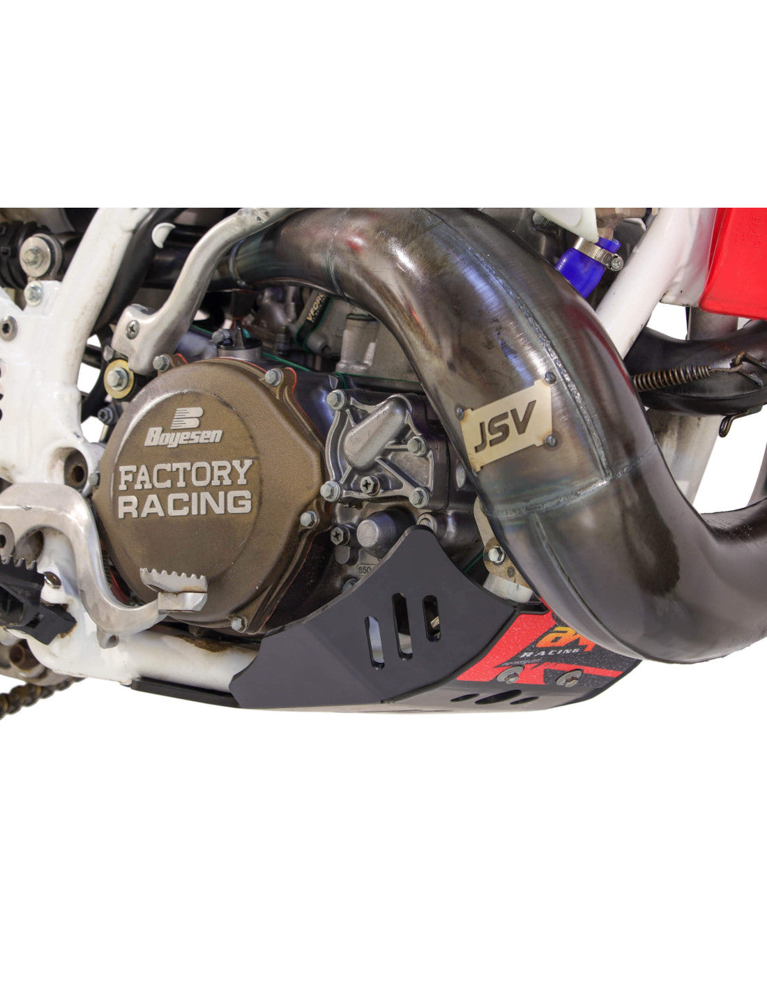 6mm black HDPE plastic skid plate for Honda CR250