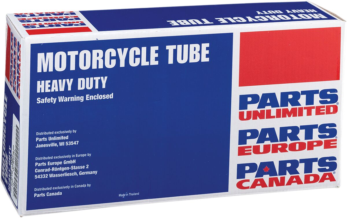 PARTS UNLIMITED 19" HEAVY-DUTY RUBBER TUBE TR-4 STEM TYPE FITS 110/90 120/90 B20068