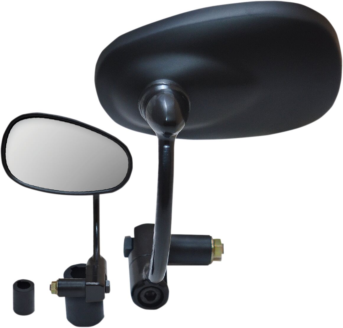 PARTS UNLIMITED MIRROR 7/8" BAR END OVAL BLACK 17013