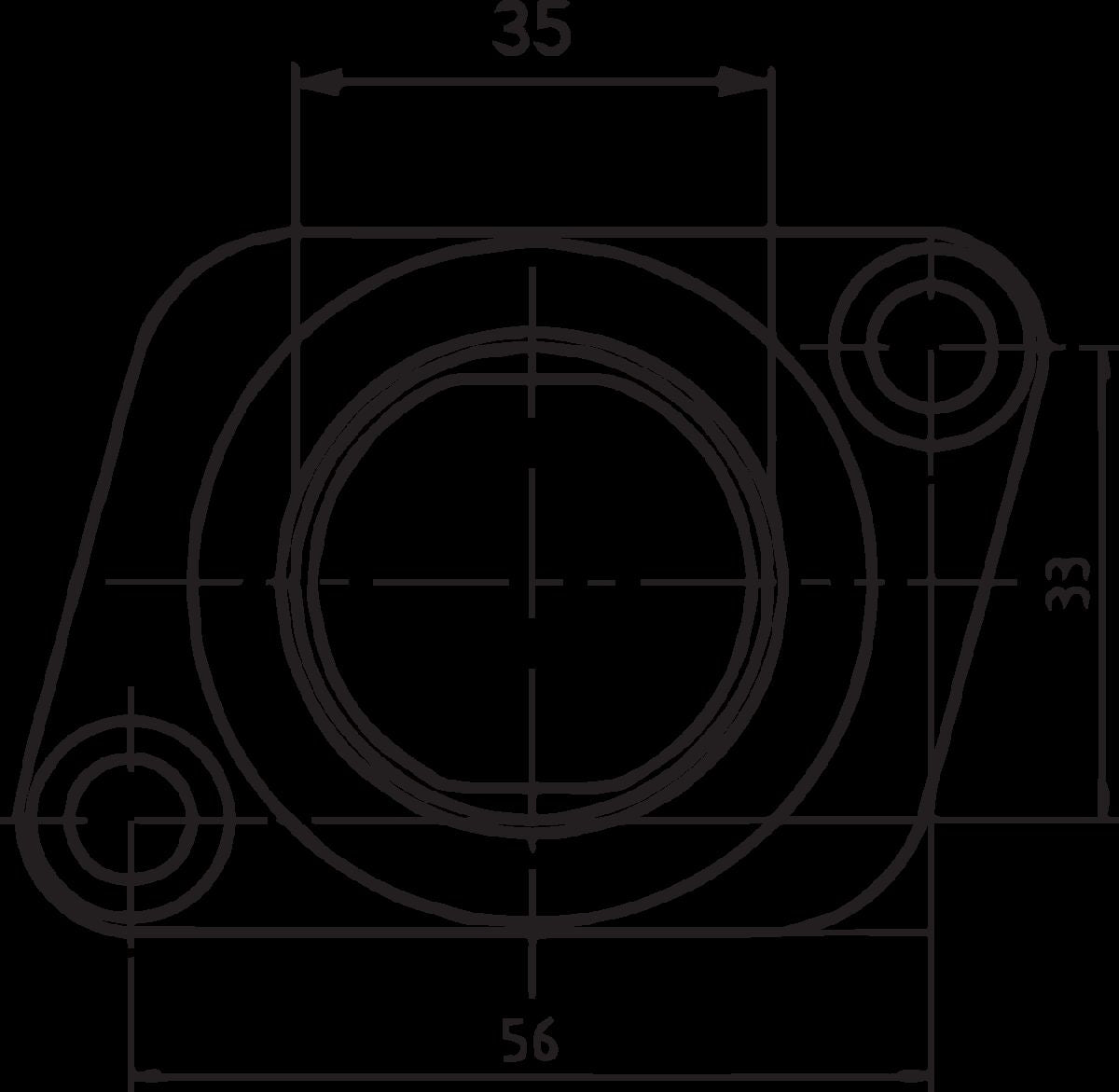 PARTS UNLIMITED CARBURETOR MOUNTING FLANGE 07-100-25