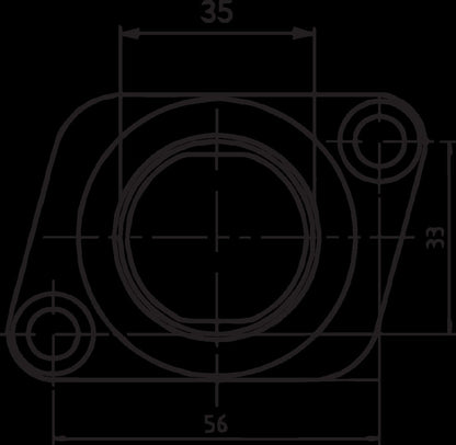 PARTS UNLIMITED CARBURETOR MOUNTING FLANGE 07-100-25