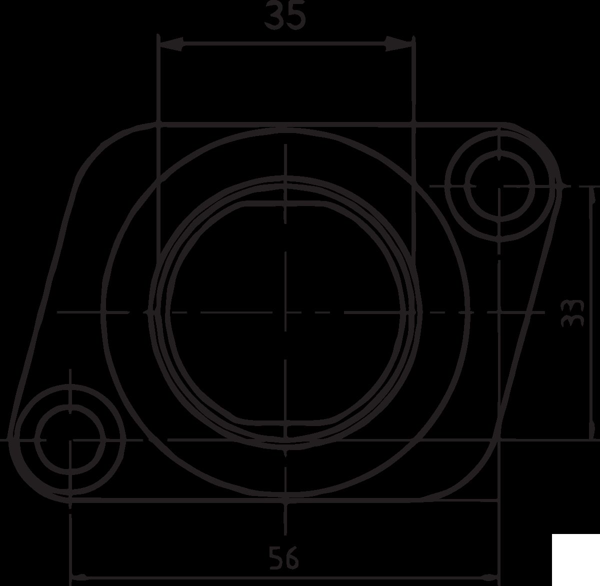 PARTS UNLIMITED CARBURETOR MOUNTING FLANGE 07-100-25