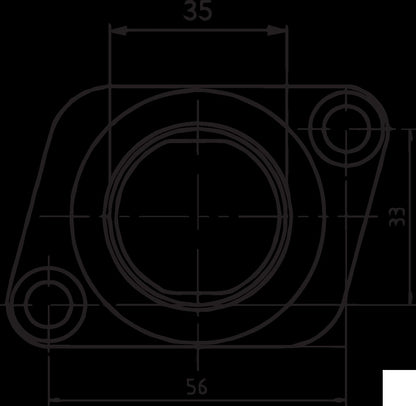 PARTS UNLIMITED CARBURETOR MOUNTING FLANGE 07-100-25