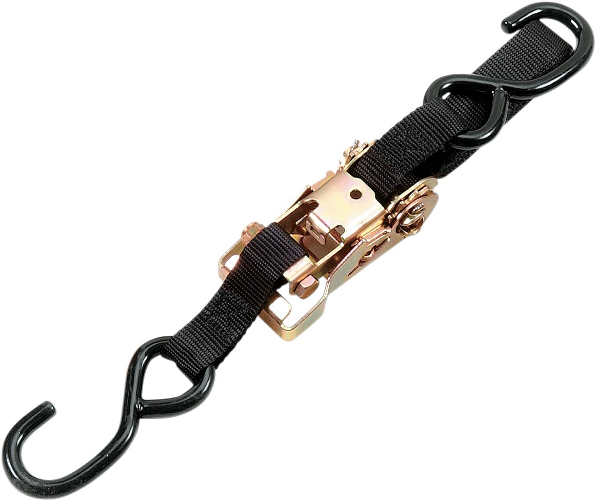PARTS UNLIMITED HEAVY-DUTY RATCHETING TIE-DOWN WITH BUILT-IN ASSIST BLACK 131022