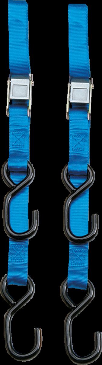 PARTS UNLIMITED HEAVY-DUTY CAM BUCKLE TIE-DOWN WITH BUILT-IN ASSIST BLUE 3920-0079