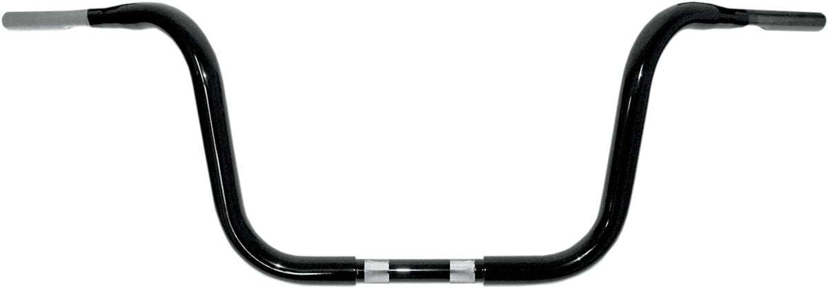 Drag Specialties GLOSS BLACK 1 1/4" BUFFALO 12.5" APE HANGER TOURING BARS 0601-2740