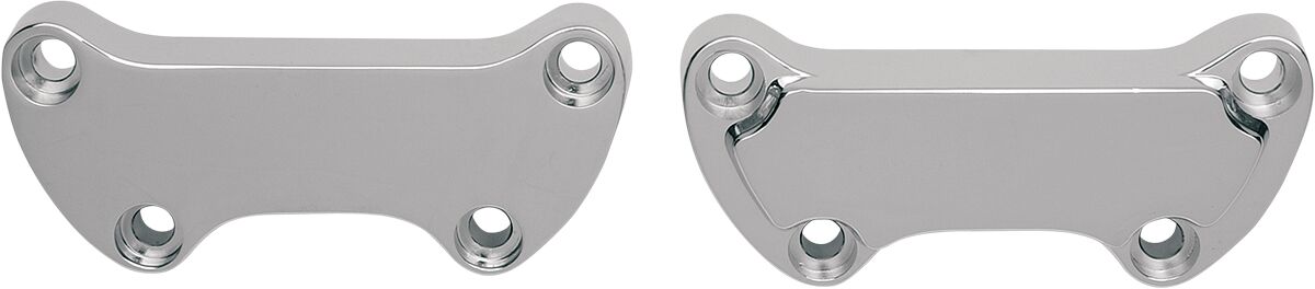Drag Specialties HANDLEBAR TOP CLAMP SCALLOPED CHROME 03-0107SPC