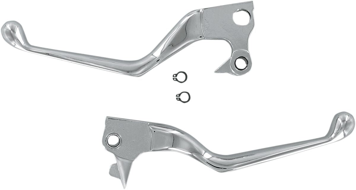 Drag Specialties LEVER SET WIDE BLADE CHROME H07-0575
