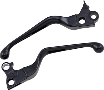 Drag Specialties LEVER SET SLOTTED WIDE BLADE BLACK H07-0769B