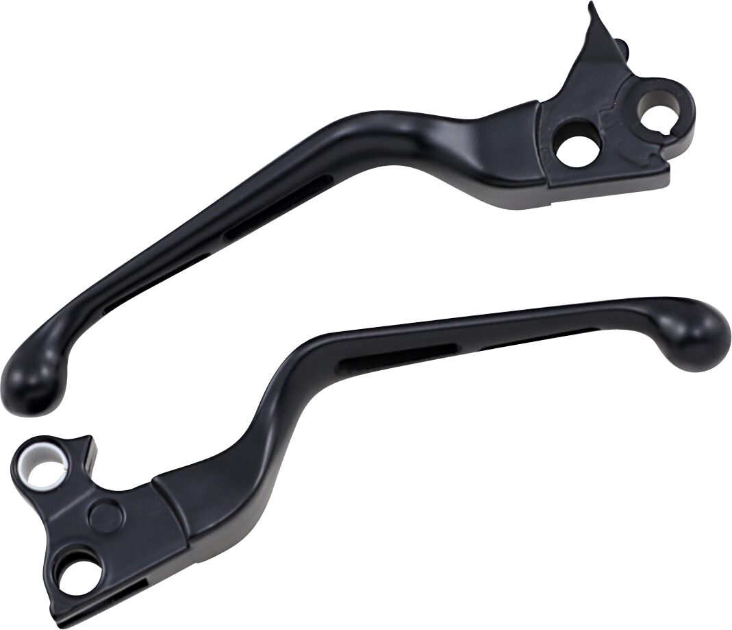 Drag Specialties LEVER SET SLOTTED WIDE BLADE BLACK H07-0769B