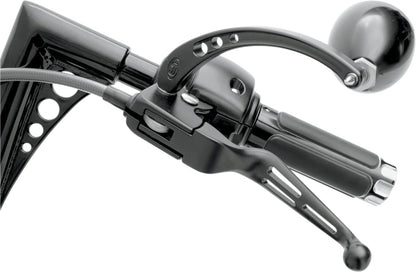 Drag Specialties LEVER SET SLOTTED WIDE BLADE BLACK H07-0769B