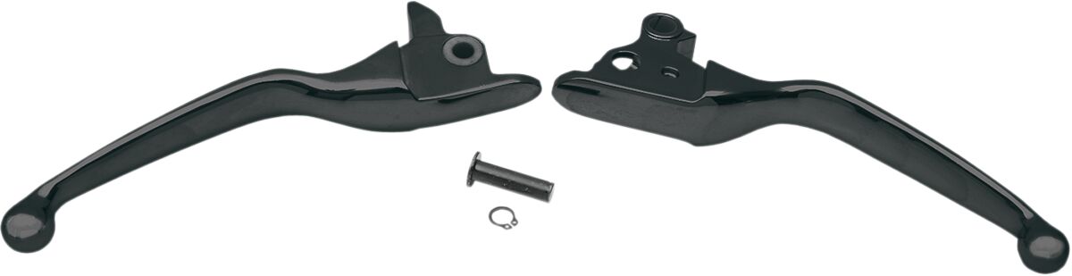 Drag Specialties LEVER SET WIDE BLADE BLACK H07-0585BLK