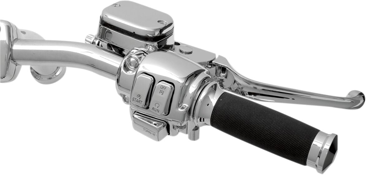 Drag Specialties HANDLEBAR CONTROL KIT W/ 9/16" BRAKE MASTER CYLINDER W/O SWITCHES CHROME H07-0748A