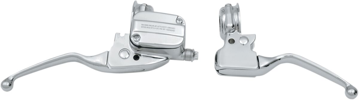 Drag Specialties HANDLEBAR CONTROL KIT W/ 11/16" BRAKE MASTER CYLINDER W/ SWITCH HOUSING CHROME H07-0782-A