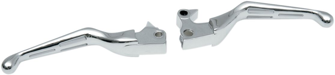 Drag Specialties LEVER SET SLOTTED WIDE BLADE CHROME H07-0589