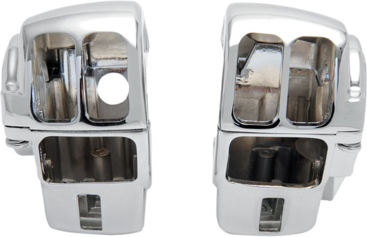 Drag Specialties SWITCH HOUSING KIT W/ RADIO CHROME H07-0782