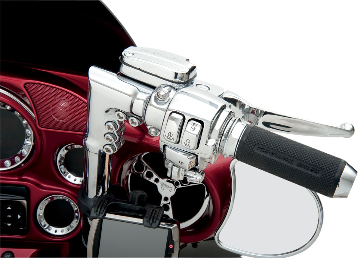 Drag Specialties SWITCH CAP KIT W/ AUDIO/CRUISE-CONTROL CHROME H18-033700-C