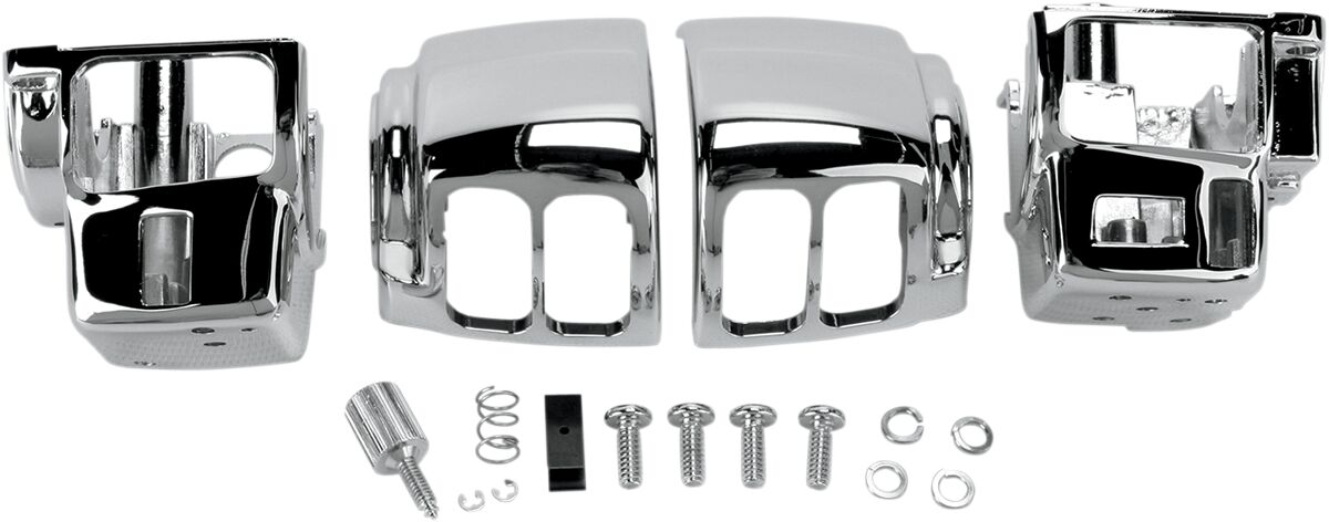 Drag Specialties SWITCH HOUSING KIT W/ RADIO/CRUISE CHROME H07-0785