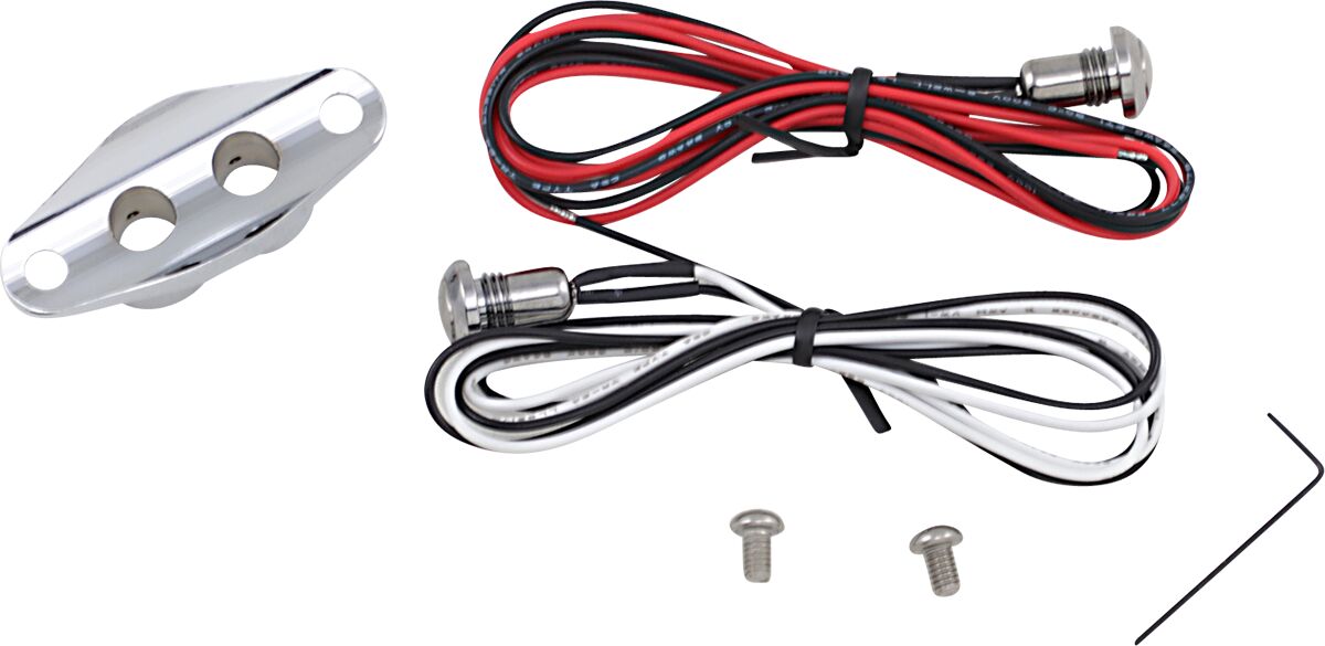 Drag Specialties DUET HANDLEBAR SWITCH KIT CHROME 370494
