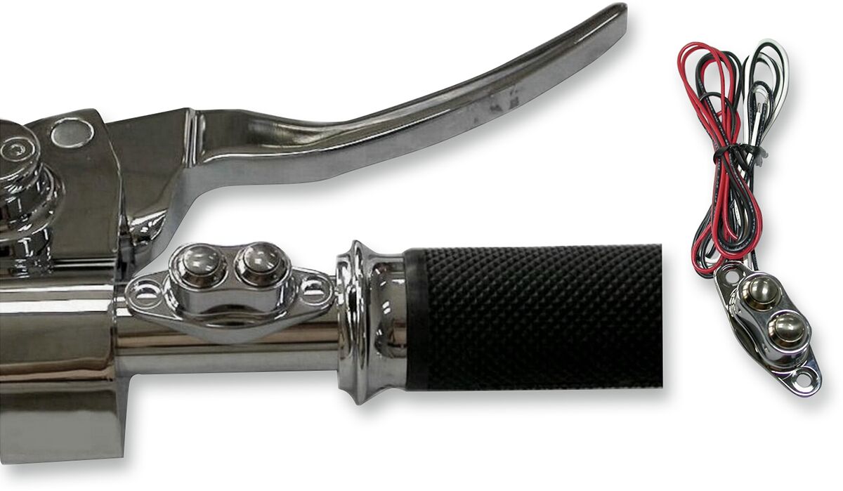 Drag Specialties DUET HANDLEBAR SWITCH KIT CHROME 370494