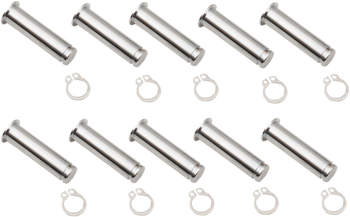 Drag Specialties PIVOT PIN/CLIP KITS CHROME 74112