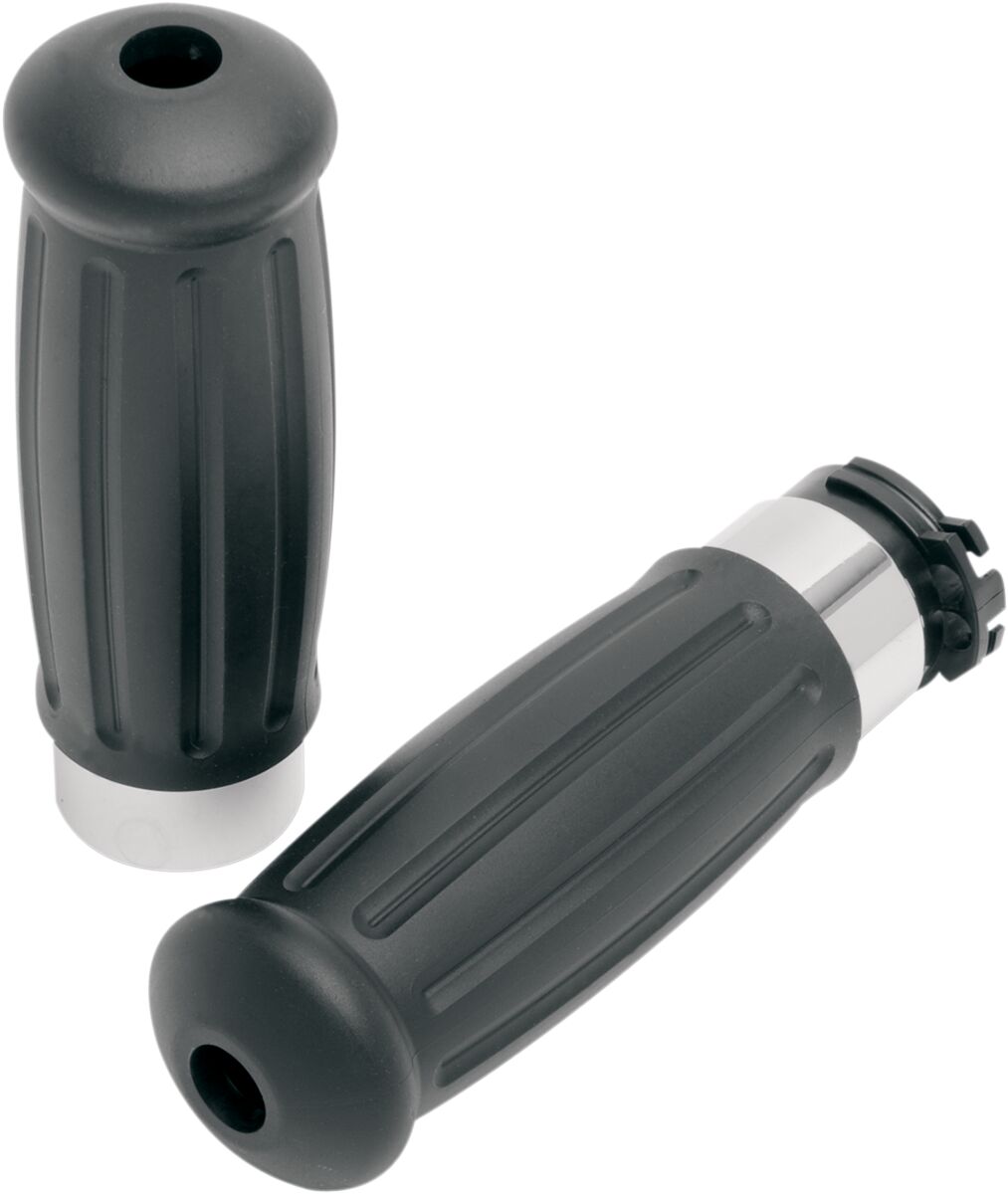 Drag Specialties GRIPS VINTAGE CHROME/RUBBER 17-0558