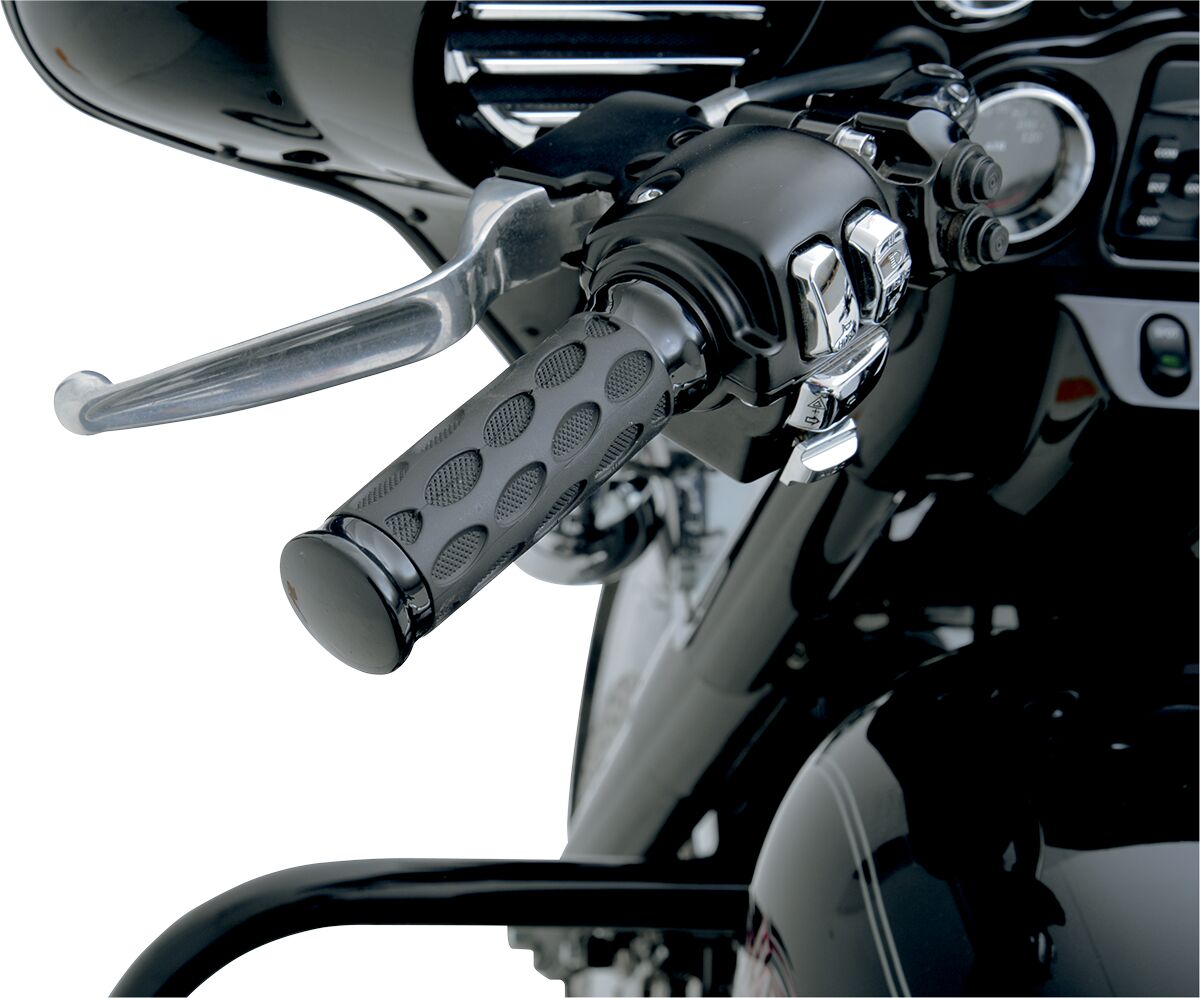 Drag Specialties GRIPS HOTOP BLACK/RUBBER 0630-0774