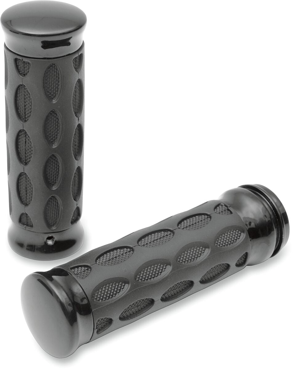 Drag Specialties GRIPS HOTOP TOURING BLACK/RUBBER 0630-0775