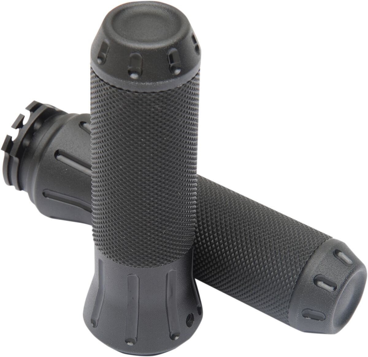 Drag Specialties COBRA HAND GRIPS STEALTH TONE BLACK 354131